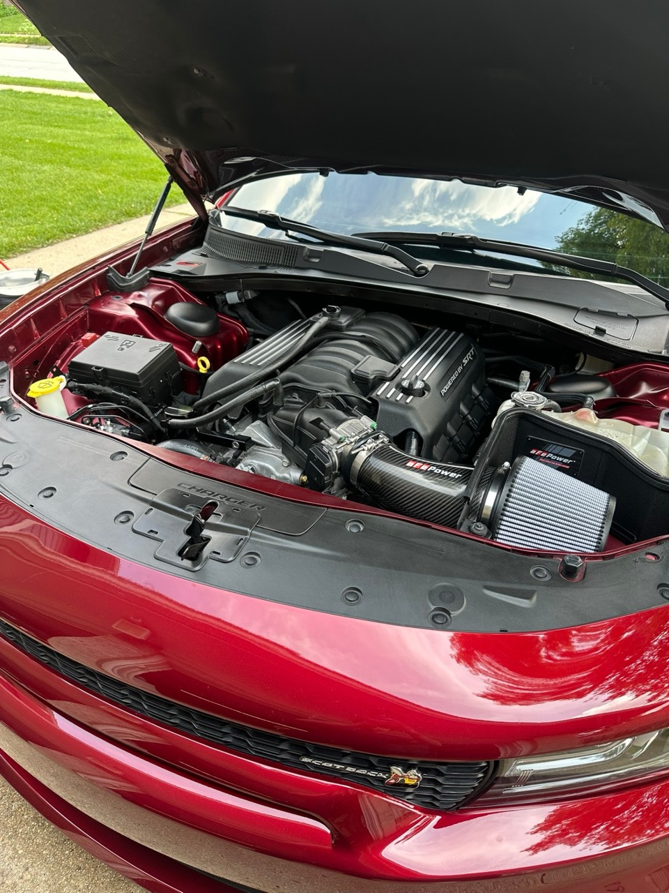 Charger engine bay detail