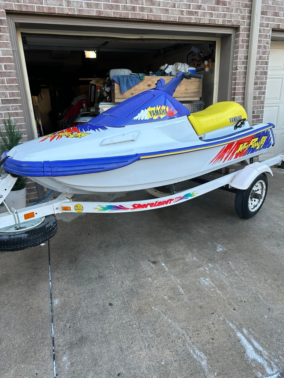 Detailed jet ski